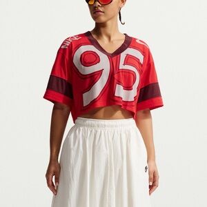 Nike Sportswear Women's Oversized Cropped Jersey Sz XL